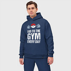 Мужской костюм оверсайз Gym Everyday, цвет: тёмно-синий — фото 2