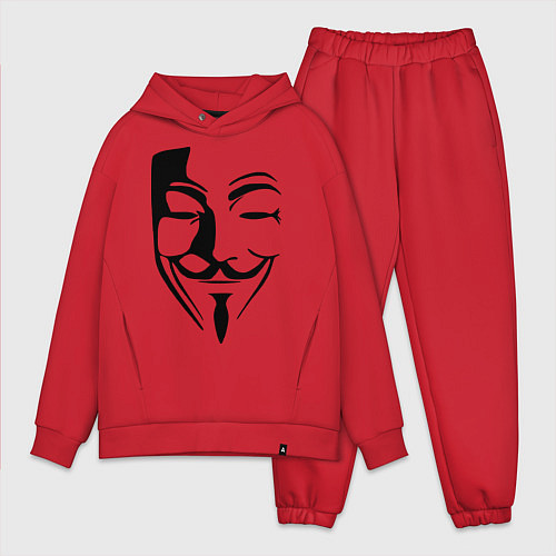 Мужской костюм оверсайз Vendetta Mask / Красный – фото 1