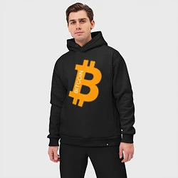 Мужской костюм оверсайз Bitcoin Boss, цвет: черный — фото 2