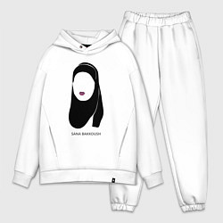 Мужской костюм оверсайз SKAM: Sana Bakkoush, цвет: белый