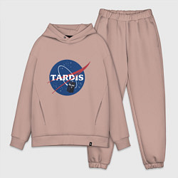 Мужской костюм оверсайз Tardis NASA, цвет: пыльно-розовый