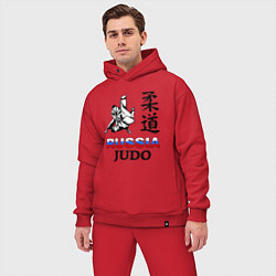 Мужской костюм оверсайз Russia Judo, цвет: красный — фото 2