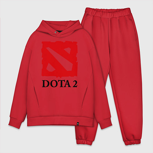 Мужской костюм оверсайз Dota 2: Logo / Красный – фото 1