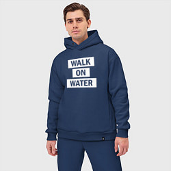 Мужской костюм оверсайз 30 STM: Walk on water, цвет: тёмно-синий — фото 2