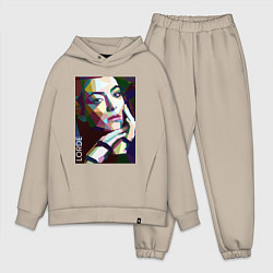 Мужской костюм оверсайз Lorde Art, цвет: миндальный
