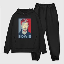 Мужской костюм оверсайз Bowie Poster, цвет: черный