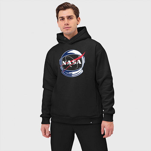 Мужской костюм оверсайз NASA / Черный – фото 3