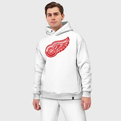 Мужской костюм оверсайз Detroit Red Wings: Pavel Datsyuk, цвет: белый — фото 2