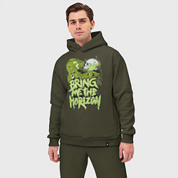 Мужской костюм оверсайз Bring Me The Horizon: Green Girl, цвет: хаки — фото 2