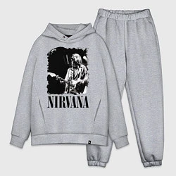 Мужской костюм оверсайз Black Nirvana, цвет: меланж