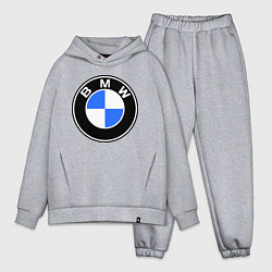 Мужской костюм оверсайз Logo BMW, цвет: меланж