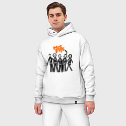 Мужской костюм оверсайз Misfits Skeletons, цвет: белый — фото 2