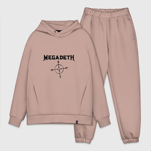 Мужской костюм оверсайз Megadeth Compass / Пыльно-розовый – фото 1