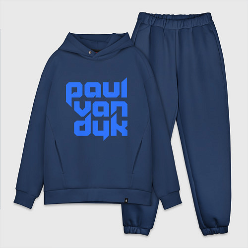 Мужской костюм оверсайз Paul van Dyk: Filled / Тёмно-синий – фото 1