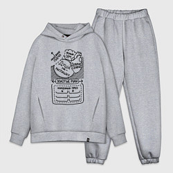 Мужской костюм оверсайз Идеальный мужчина, цвет: меланж