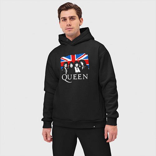 Мужской костюм оверсайз Queen UK / Черный – фото 3