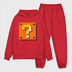 Мужской костюм оверсайз Mario box цвета красный — фото 1
