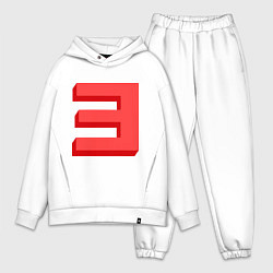 Мужской костюм оверсайз Eminem: Big E, цвет: белый