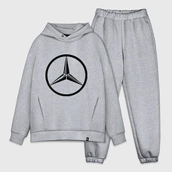 Мужской костюм оверсайз Mercedes-Benz logo, цвет: меланж