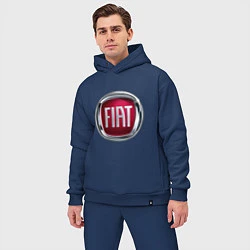 Мужской костюм оверсайз FIAT logo, цвет: тёмно-синий — фото 2