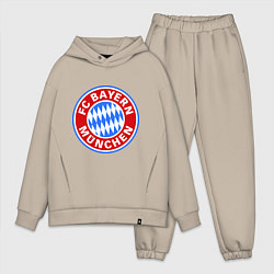 Мужской костюм оверсайз Bayern Munchen FC, цвет: миндальный