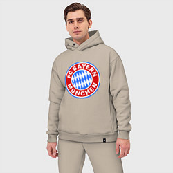 Мужской костюм оверсайз Bayern Munchen FC, цвет: миндальный — фото 2