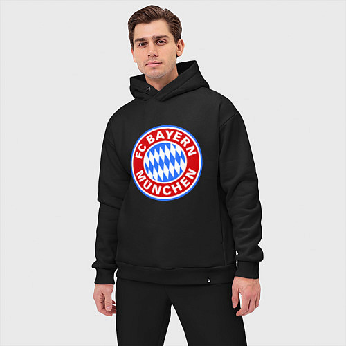 Мужской костюм оверсайз Bayern Munchen FC / Черный – фото 3
