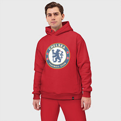 Мужской костюм оверсайз Chelsea FC, цвет: красный — фото 2