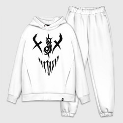 Мужской костюм оверсайз Slipknot Demon, цвет: белый