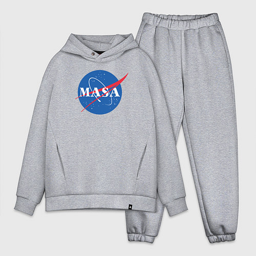 Мужской костюм оверсайз NASA: Masa / Меланж – фото 1