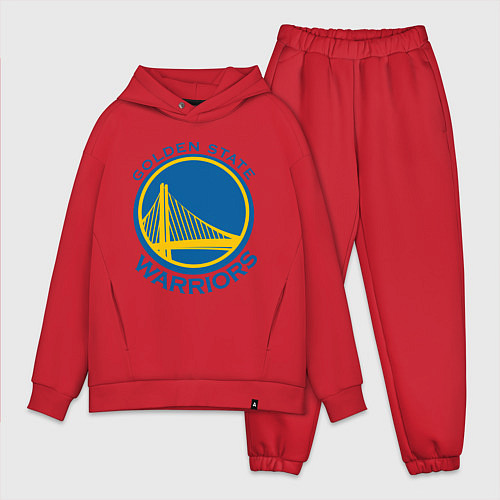 Мужской костюм оверсайз Golden state Warriors / Красный – фото 1