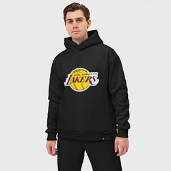 Мужской костюм оверсайз LA Lakers, цвет: черный — фото 2