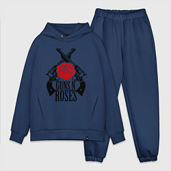 Мужской костюм оверсайз Guns n Roses: guns, цвет: тёмно-синий