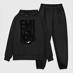 Мужской костюм оверсайз Eminem recovery, цвет: черный