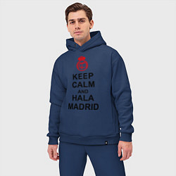 Мужской костюм оверсайз Keep Calm & Hala Madrid, цвет: тёмно-синий — фото 2