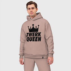 Мужской костюм оверсайз Twerk Queen, цвет: пыльно-розовый — фото 2