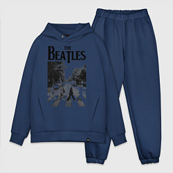 Мужской костюм оверсайз The Beatles: Mono Abbey Road, цвет: тёмно-синий