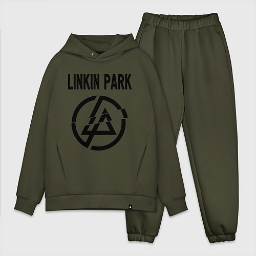 Мужской костюм оверсайз Linkin Park / Хаки – фото 1