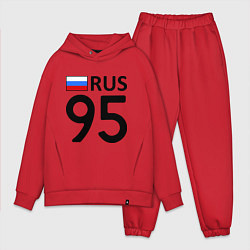 Мужской костюм оверсайз RUS 95, цвет: красный