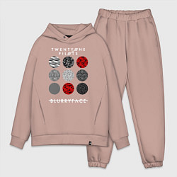 Мужской костюм оверсайз TOP: Blurryface, цвет: пыльно-розовый