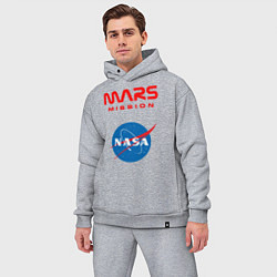 Мужской костюм оверсайз Nasa Mars mission, цвет: меланж — фото 2