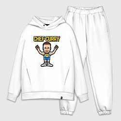 Мужской костюм оверсайз Chef Curry, цвет: белый