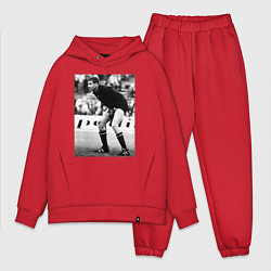 Мужской костюм оверсайз Лев Яшин, цвет: красный