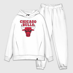 Мужской костюм оверсайз CHICAGO BULLS, цвет: белый