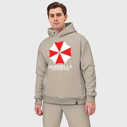 Мужской костюм оверсайз UMBRELLA CORP, цвет: миндальный — фото 2