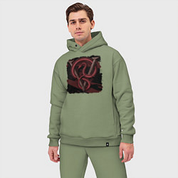 Мужской костюм оверсайз Venom, цвет: авокадо — фото 2