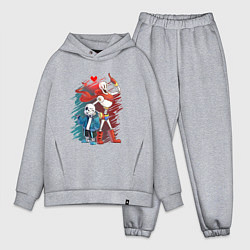 Мужской костюм оверсайз UNDERTALE, цвет: меланж