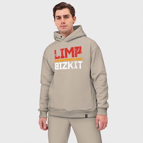 Мужской костюм оверсайз LIMP BIZKIT / Миндальный – фото 3