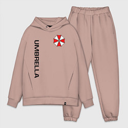 Мужской костюм оверсайз UMBRELLA CORP, цвет: пыльно-розовый