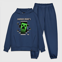 Мужской костюм оверсайз Minecraft, цвет: тёмно-синий